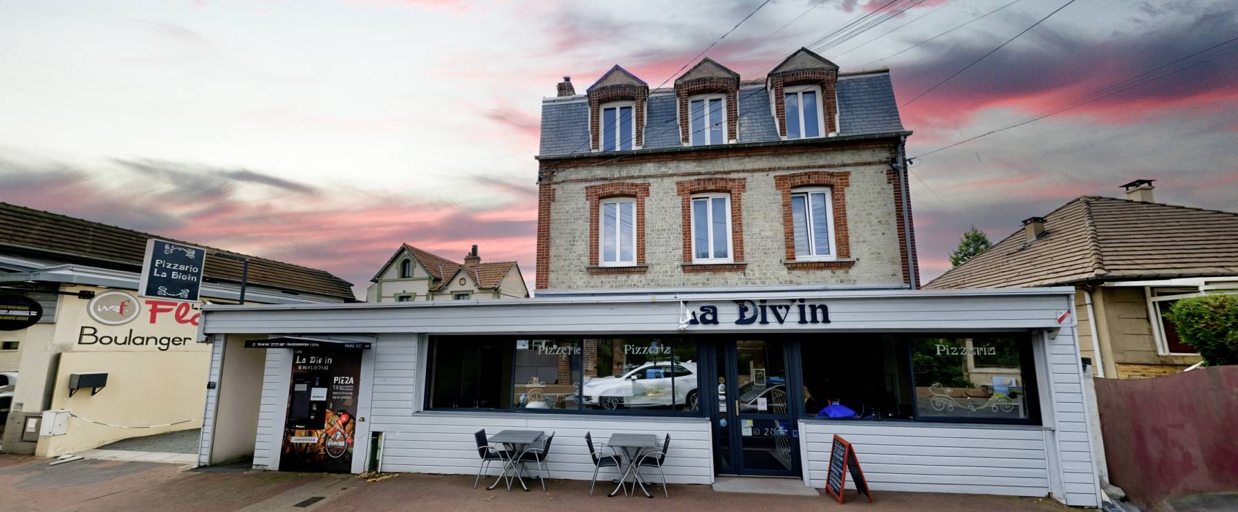 distributeur pizza - La Div'in - restaurant DIVES-SUR-MER - manger a DIVES-SUR-MER